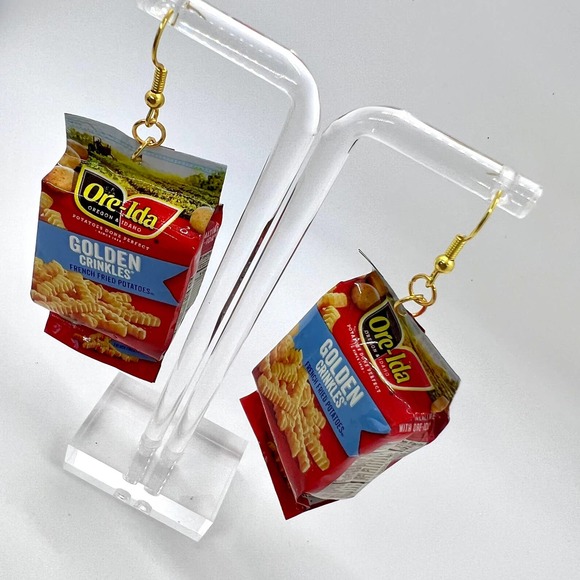 French Fries Earrings - Ore Ida Earrings - Tator Tots - Mini Brands Earrings - Picture 5 of 9